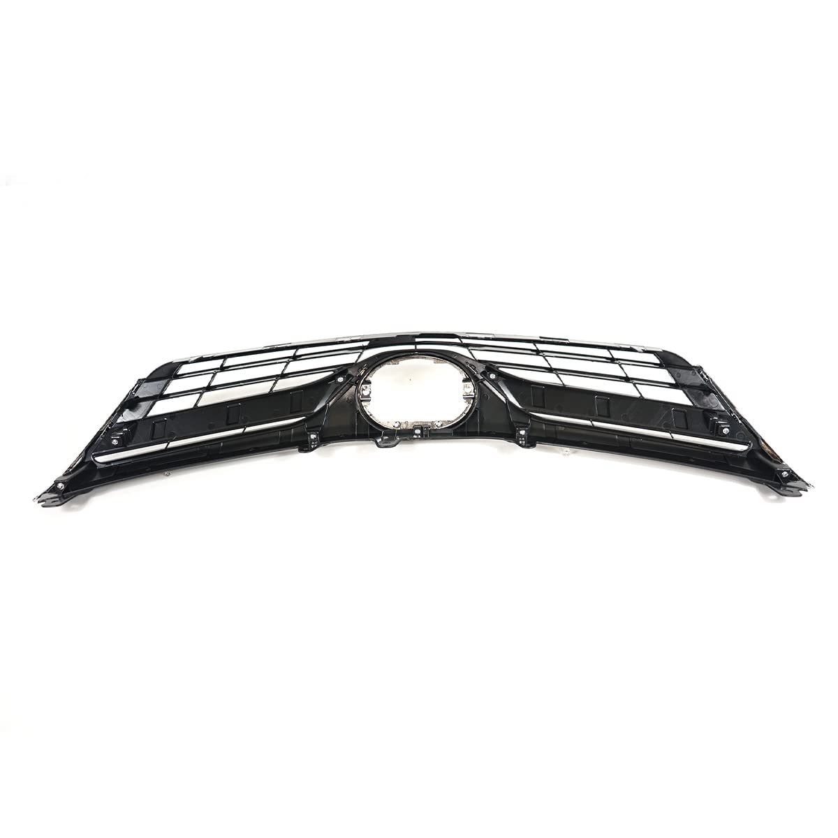 2012-2014 Toyota Camry LE XLE Front Bumper Grille Upper Grill Assembly - Chrome Molding Dark Gray ABS Plastic (TO1200343, 5310106560) | Perfect Replacement for Damaged Grilles & Car Front End Upgrades