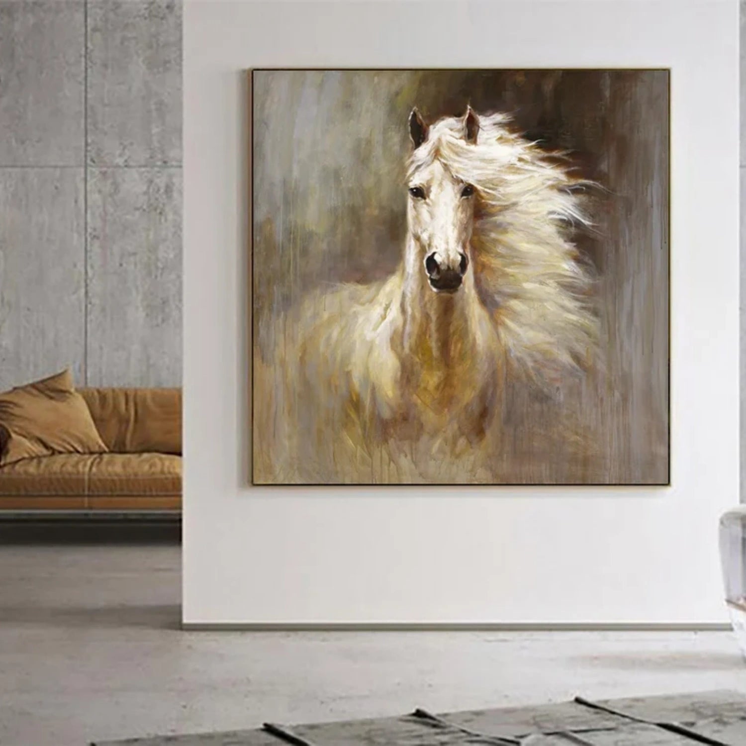 Animal Art Painting #AP162 - Handmade Canvas Wall Decor for Living Room, Bedroom & Office - Wildlife & Nature Inspired Artwork
