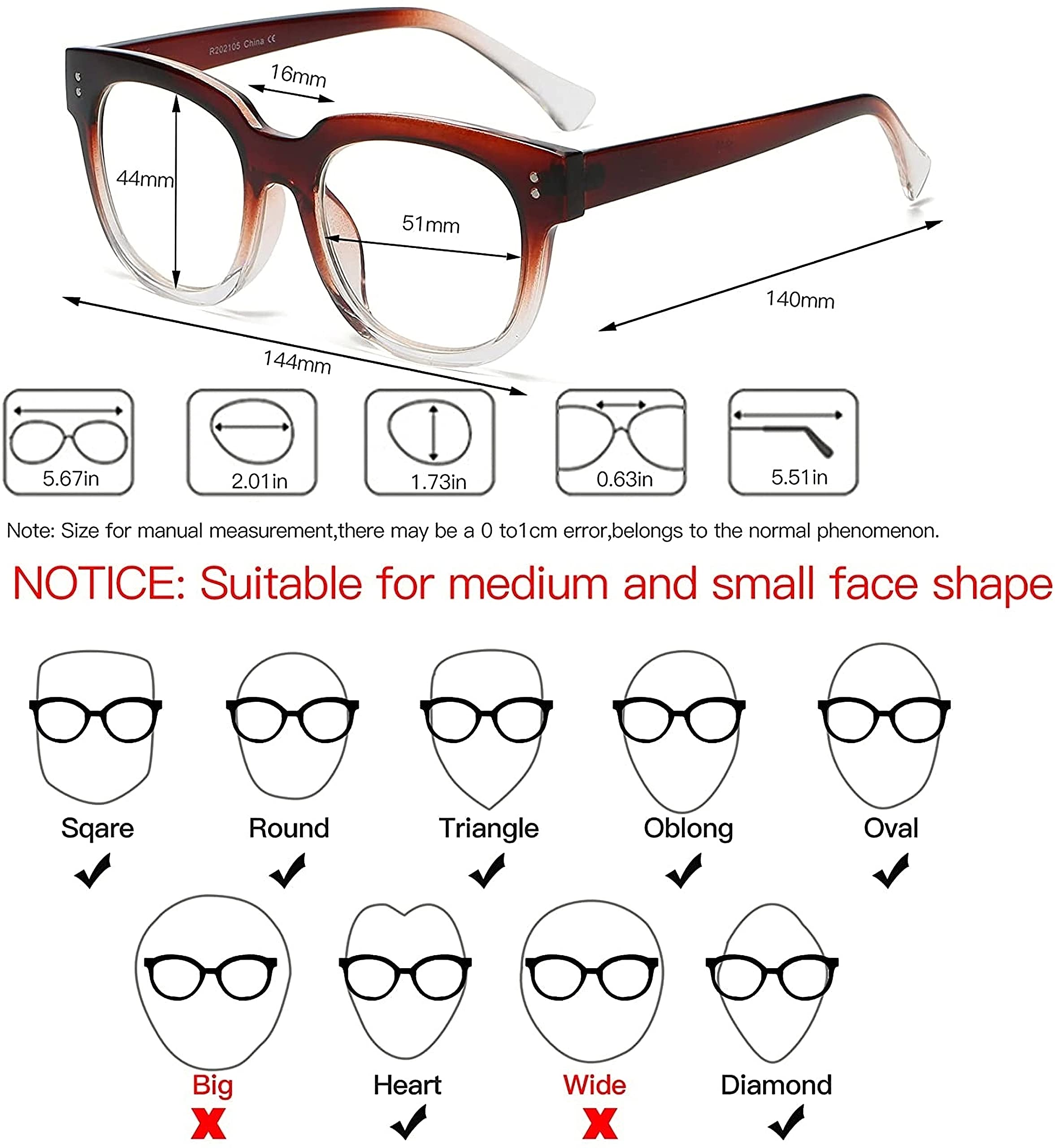 Blue Light Blocking Glasses for Men & Women - Stylish Reading & Magnifying Eyewear for Screen Use