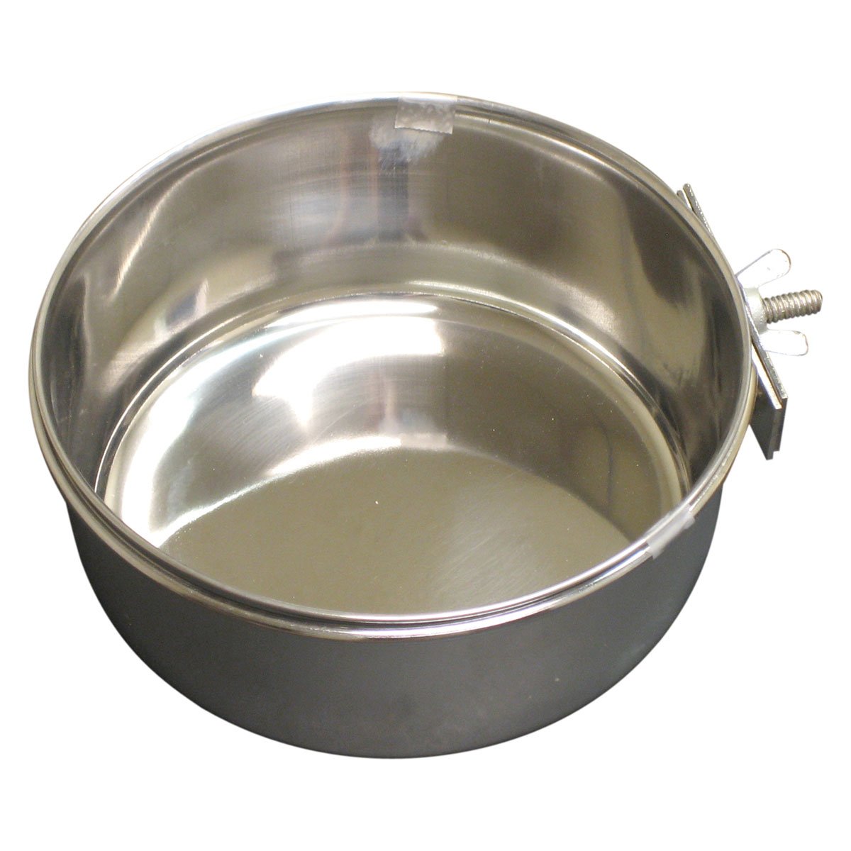 QT Dog Coop Cup with Clamp - 64 oz Large Capacity Insulated Stainless Steel Dog Water Bowl - Perfect for Outdoor, Travel, and Crate Use