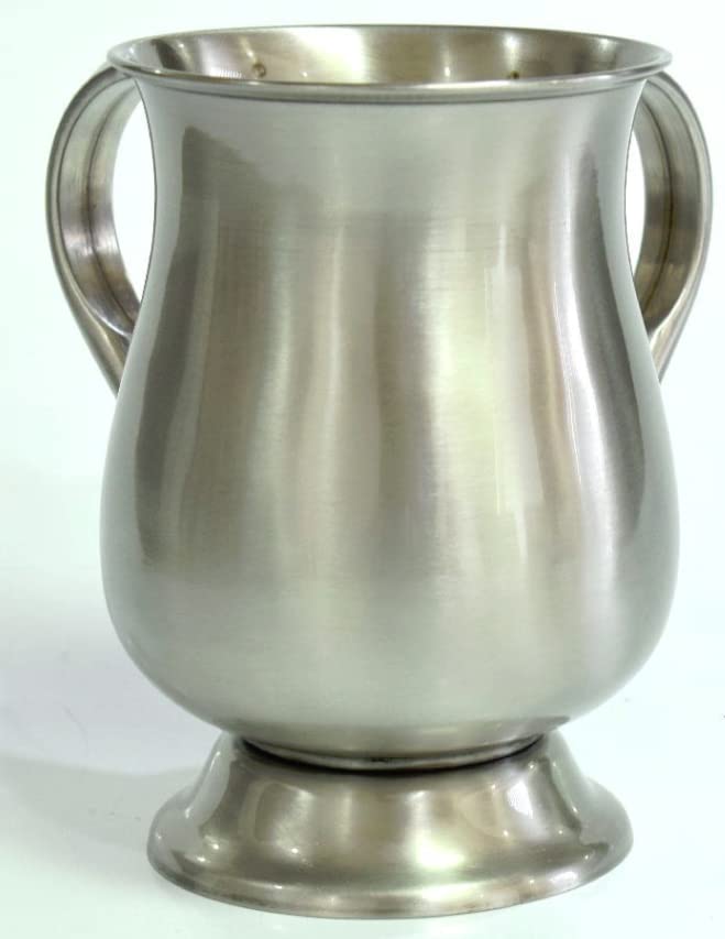 Stainless Steel Washing Cup with Pewter Finish - Durable & Stylish for Kitchen, Bathroom, and Outdoor Use