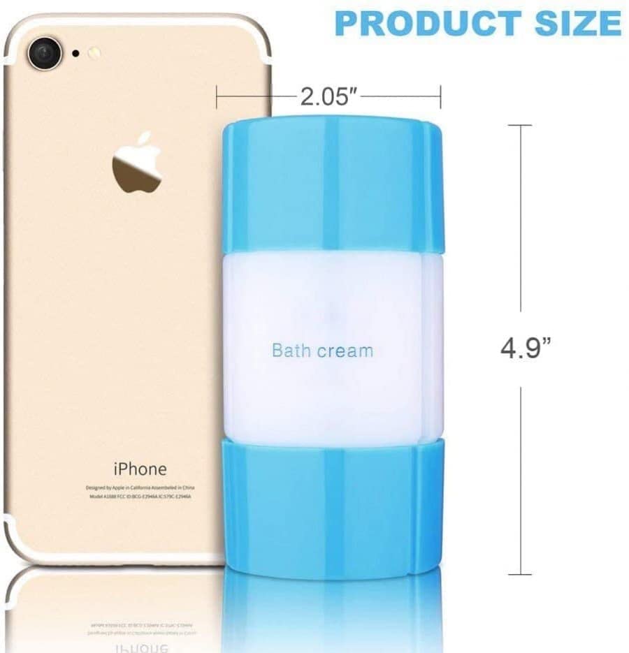 Refillable 3-in-1 Travel Shampoo, Conditioner & Lotion Bottle Set - Leak Proof Sky Blue Toiletry Containers for Camping, Gym & Air Travel