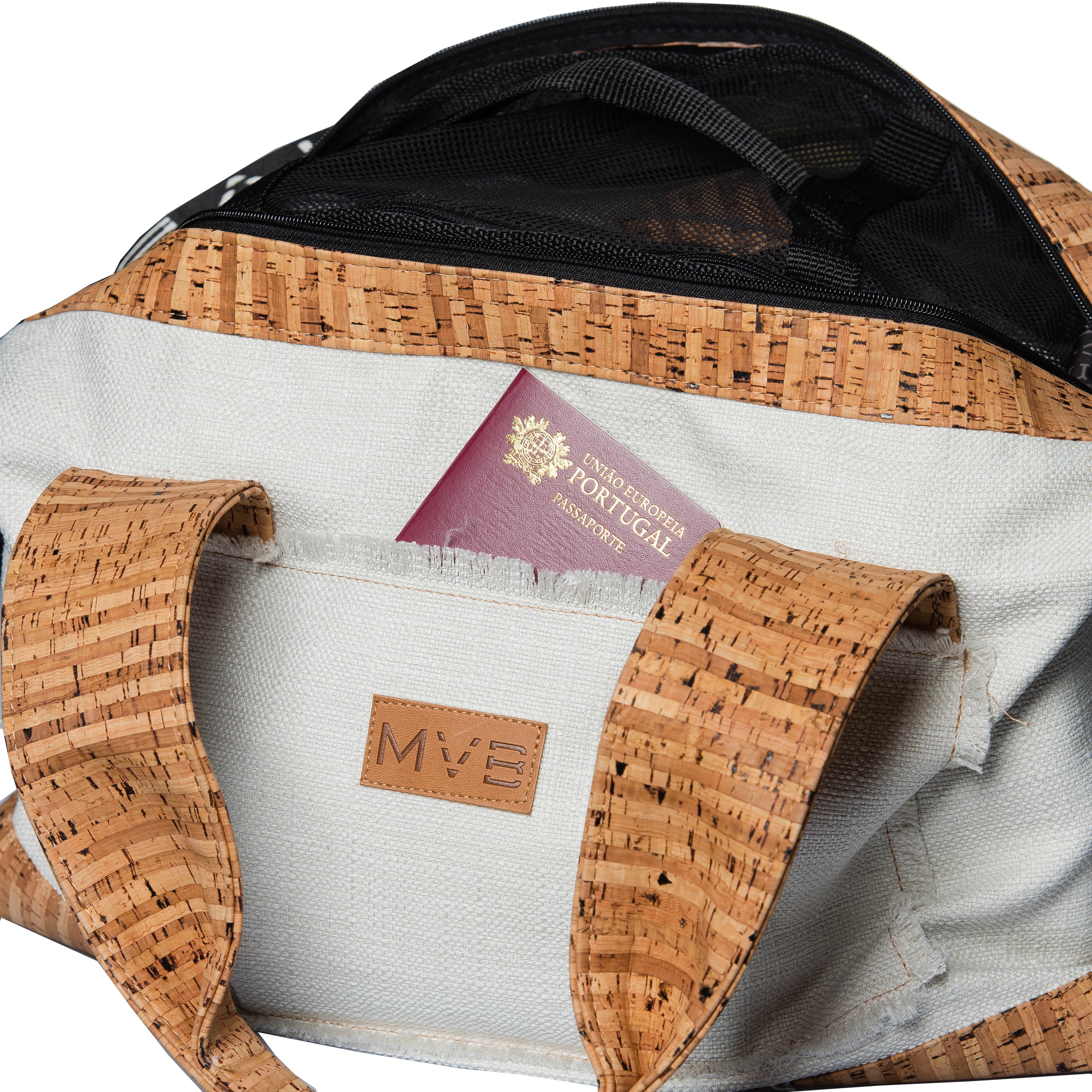 Women's Summer Cork Handbag - Eco-Friendly & Lightweight Weekend Tote for Beach, Travel & Shopping | Natural Material