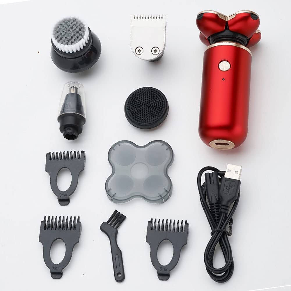 Best Electric Shaver for Men - Waterproof Rechargeable Razor with Nose Hair Trimmer & Ergonomic Design - Perfect for Travel, Home Grooming & Daily Shaving Routine
