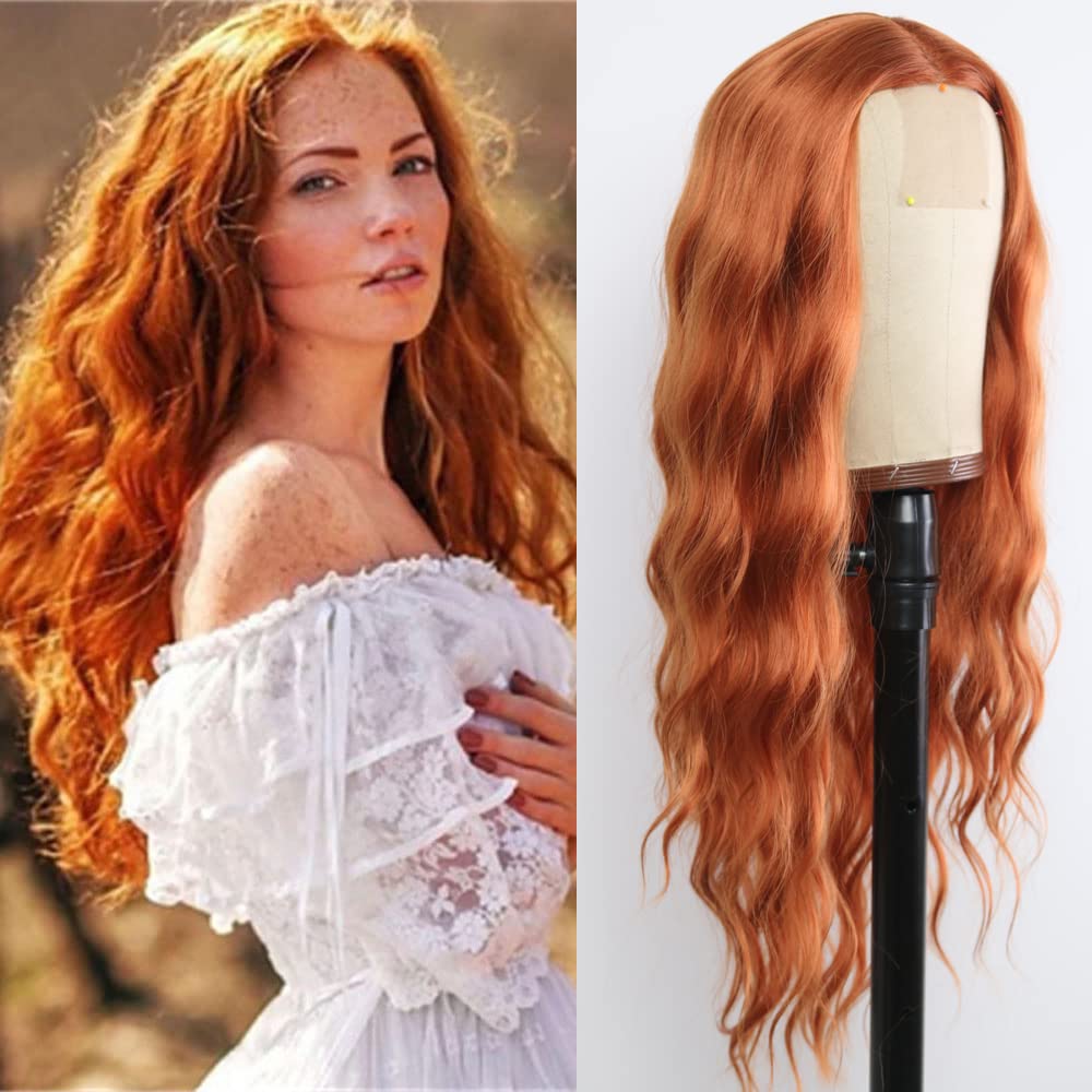 Ginger Orange Lace Front Wigs 24