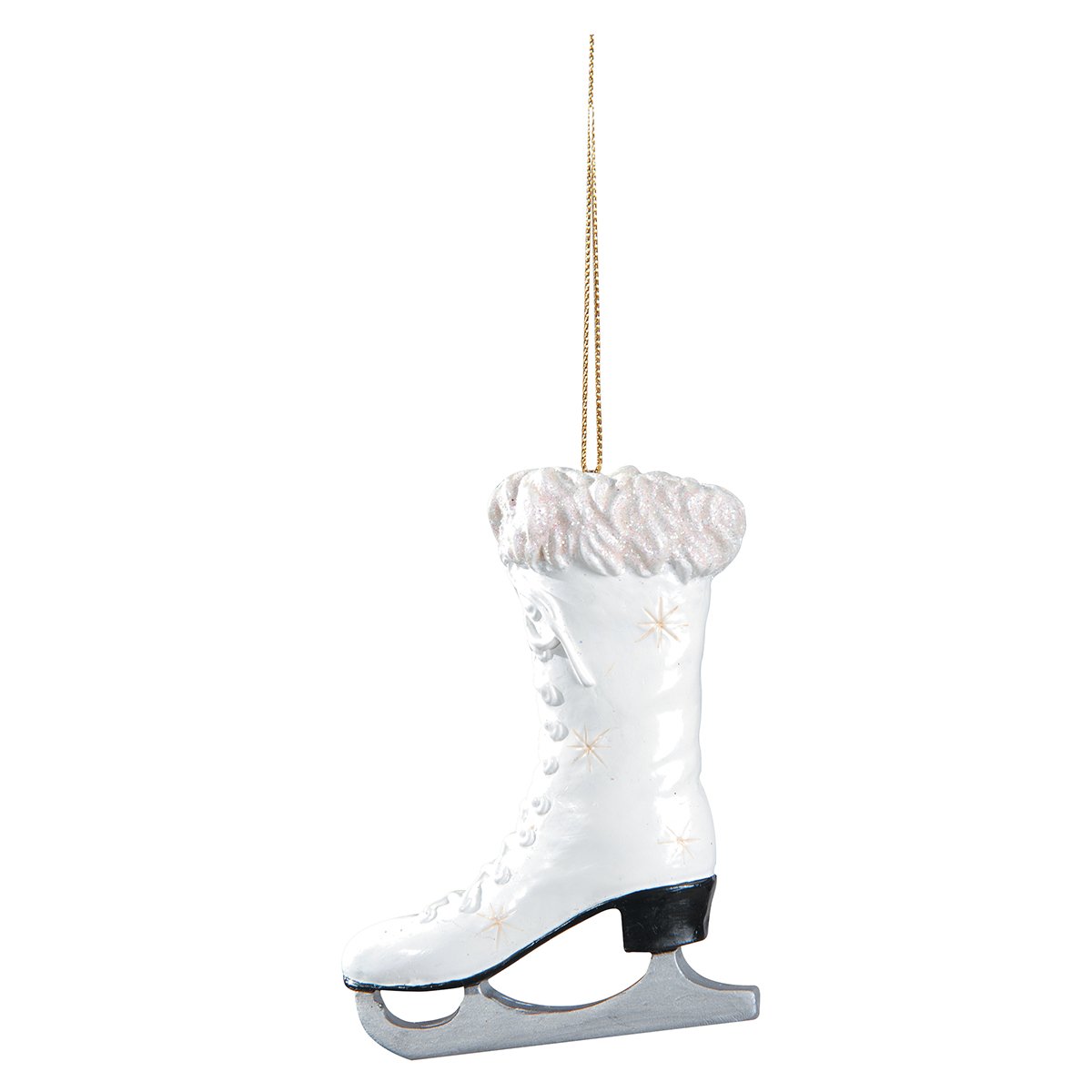 Women's Ice Skate Christmas Ornament - Elegant Holiday Decoration for Tree, Gift, or Winter Home Decor