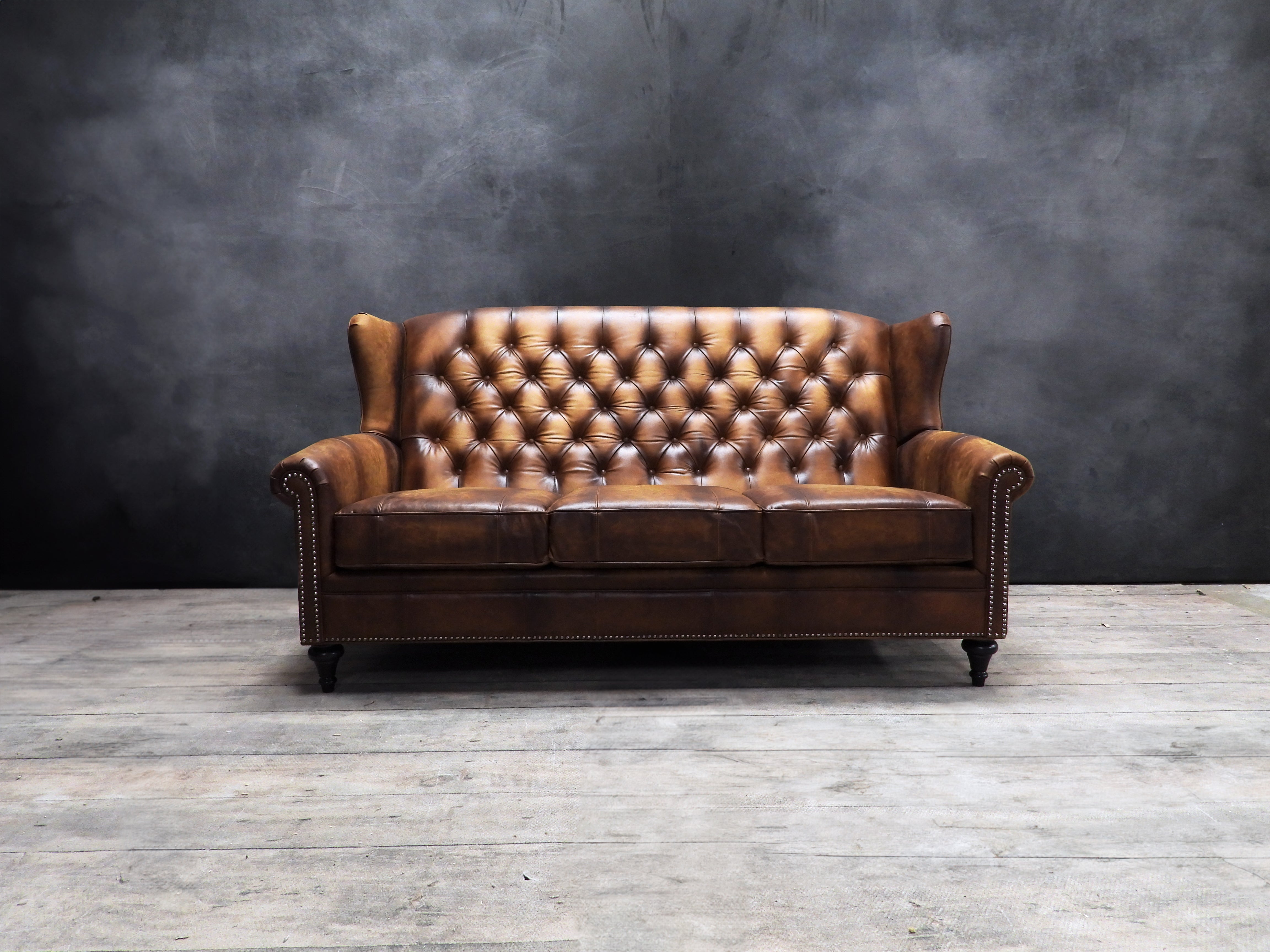 Premium Genuine Leather Sofa - Sir James Collection | Modern & Durable Living Room Furniture for Home & Office | Comfortable Leather Couch for Relaxing & Entertaining