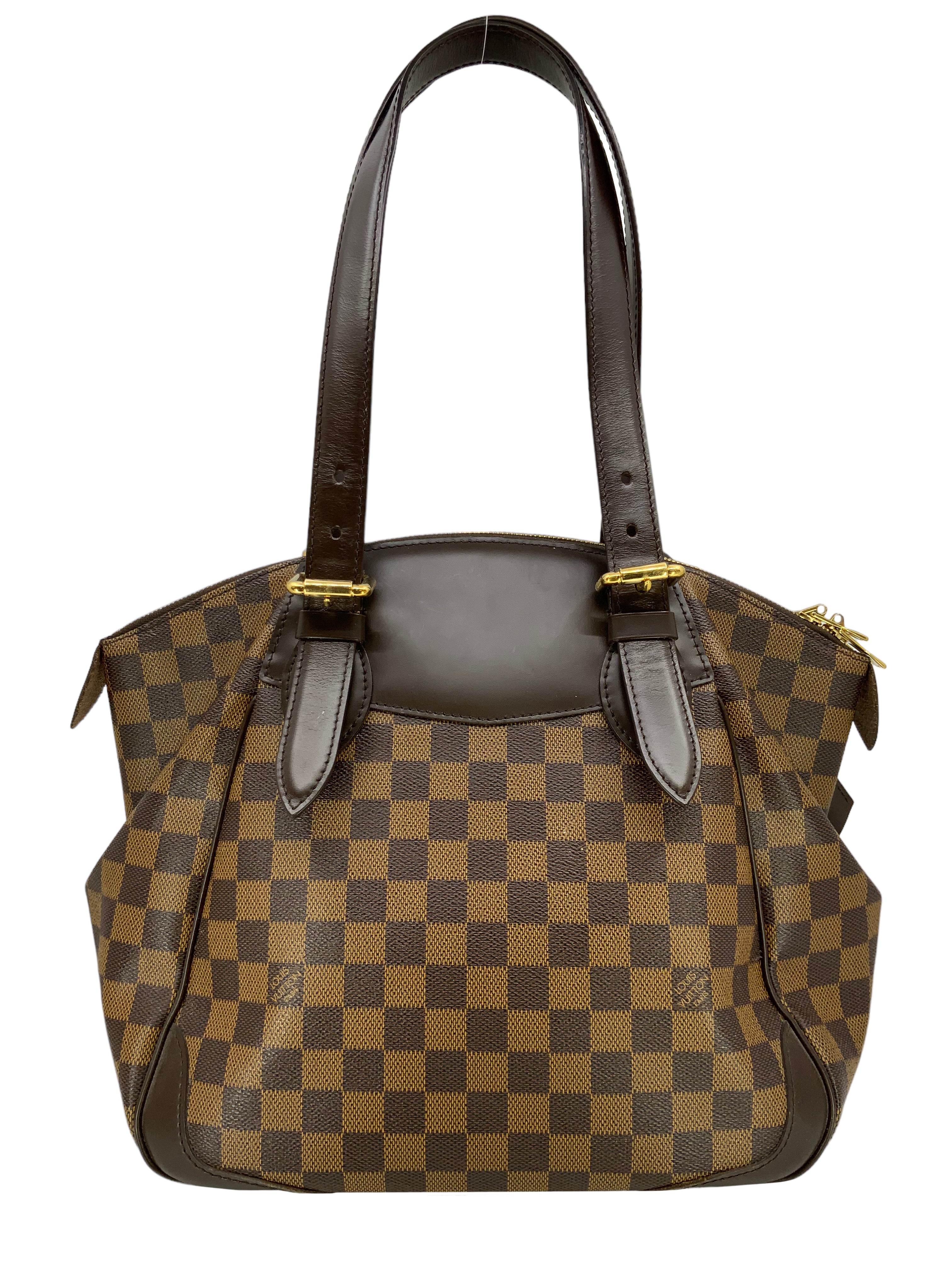 Authentic Louis Vuitton Damier Ebene Verona MM Shoulder Bag - Luxury Designer Handbag for Women | Perfect for Work, Travel & Everyday Use