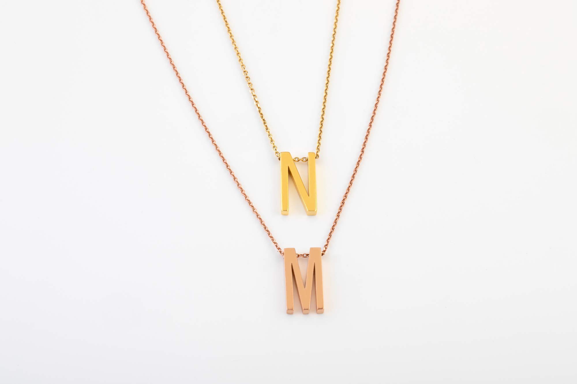 Elegant Personalized Initial Necklace for Women - Solid Gold 9K, 14K & 18K Jewelry Box Gift - Perfect for Birthdays, Anniversaries & Special Occasions