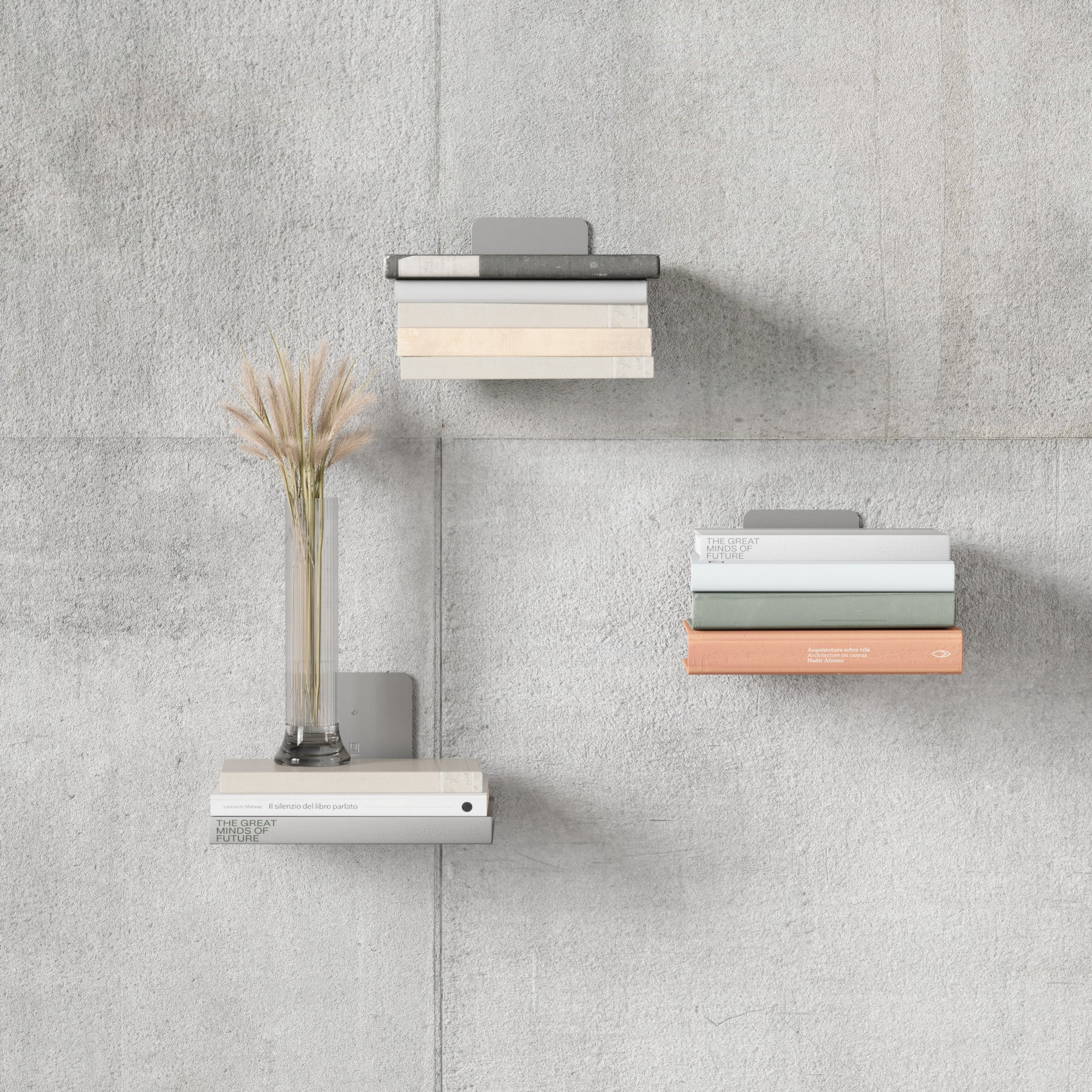 3-Piece Conceal Shelves Set - Hidden Floating Shelves for Wall Storage - Perfect for Living Room, Bedroom, and Bathroom Organization