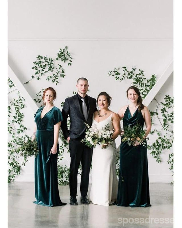 Stylish Mermaid Green Sleeveless Long Bridesmaid Dress - WG1151 | Perfect for Beach Weddings, Formal Events & Special Occasions