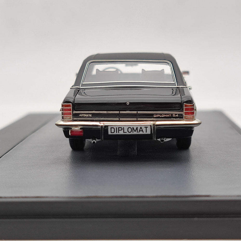 1/43 Scale Opel Diplomat B Lang Vogt 1974 Black Resin Model Car MX11502 - Collectible Diecast Vehicle for Display & Gift Giving - Perfect for Car Enthusiasts & Model Collectors