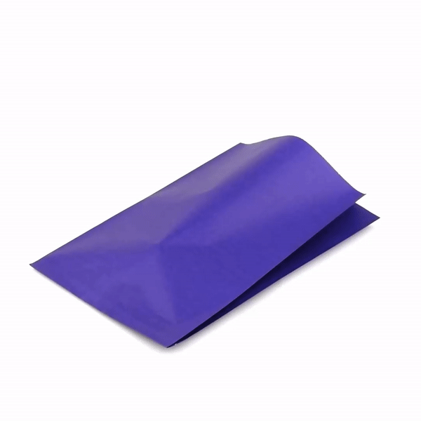 Eco-Friendly Purple Paper French Fry & Snack Bags - 7x3x11 Inches, 100 Count Bulk Box - Perfect for Restaurants, Food Trucks & Party Snack Serving