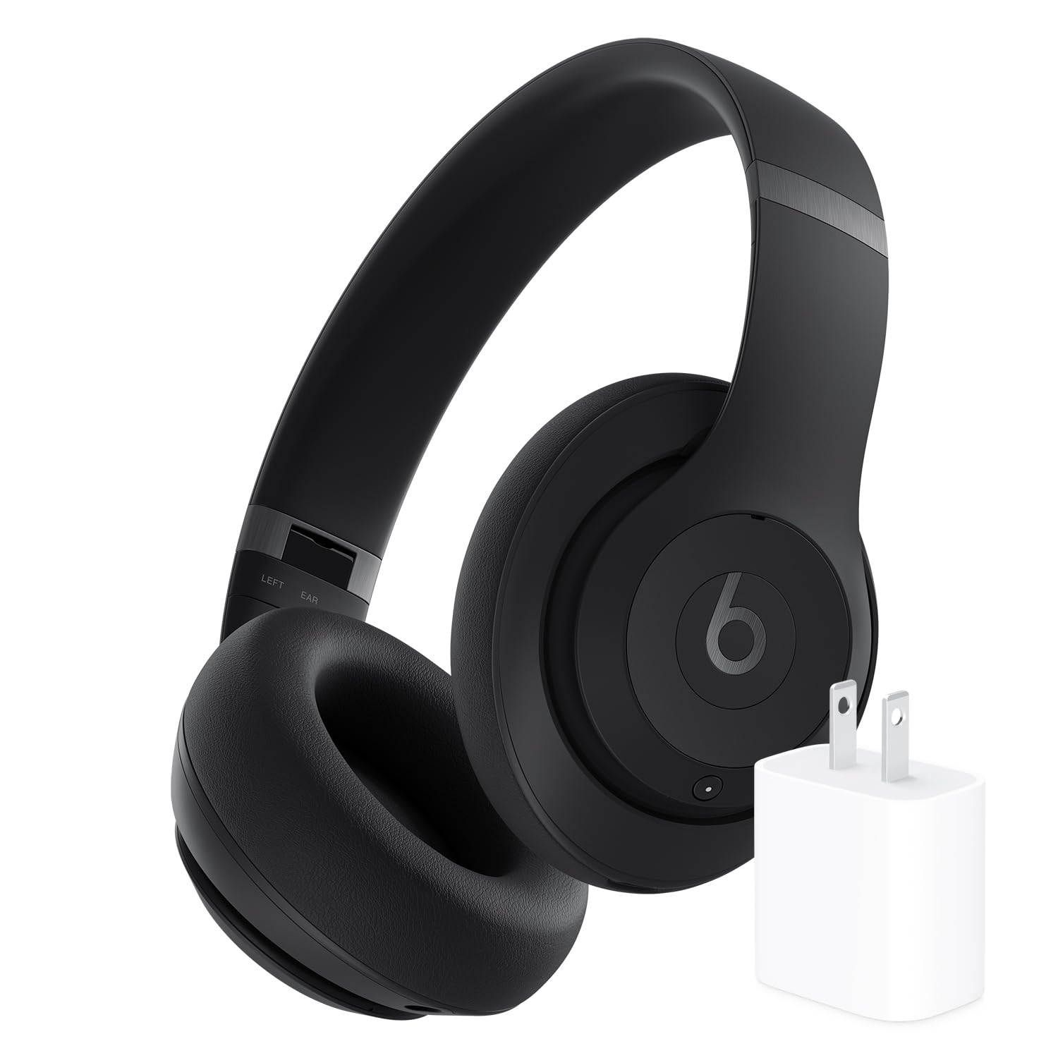 Beats Studio Pro Wireless Bluetooth Noise Cancelling Headphones with Apple 20W USB-C Fast Charger - Premium Black | Perfect for Travel, Workouts & Home Office Use