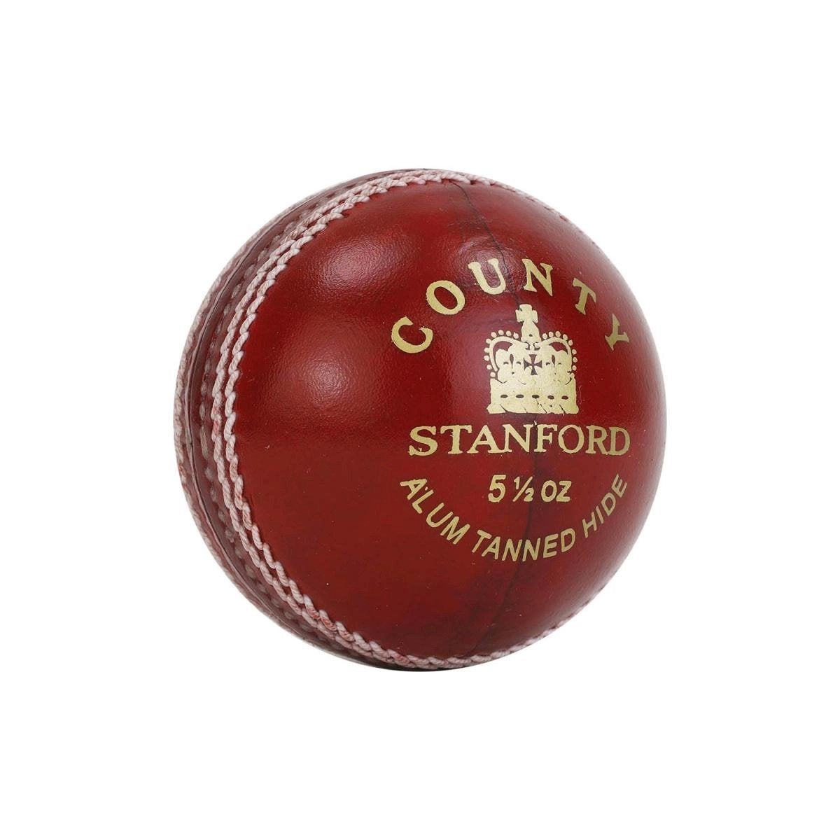 Premium SF County Cricket Balls - Box of 6 | Official Size & Weight for Professional Matches | Perfect for Club Games, Practice Sessions & Tournament Play