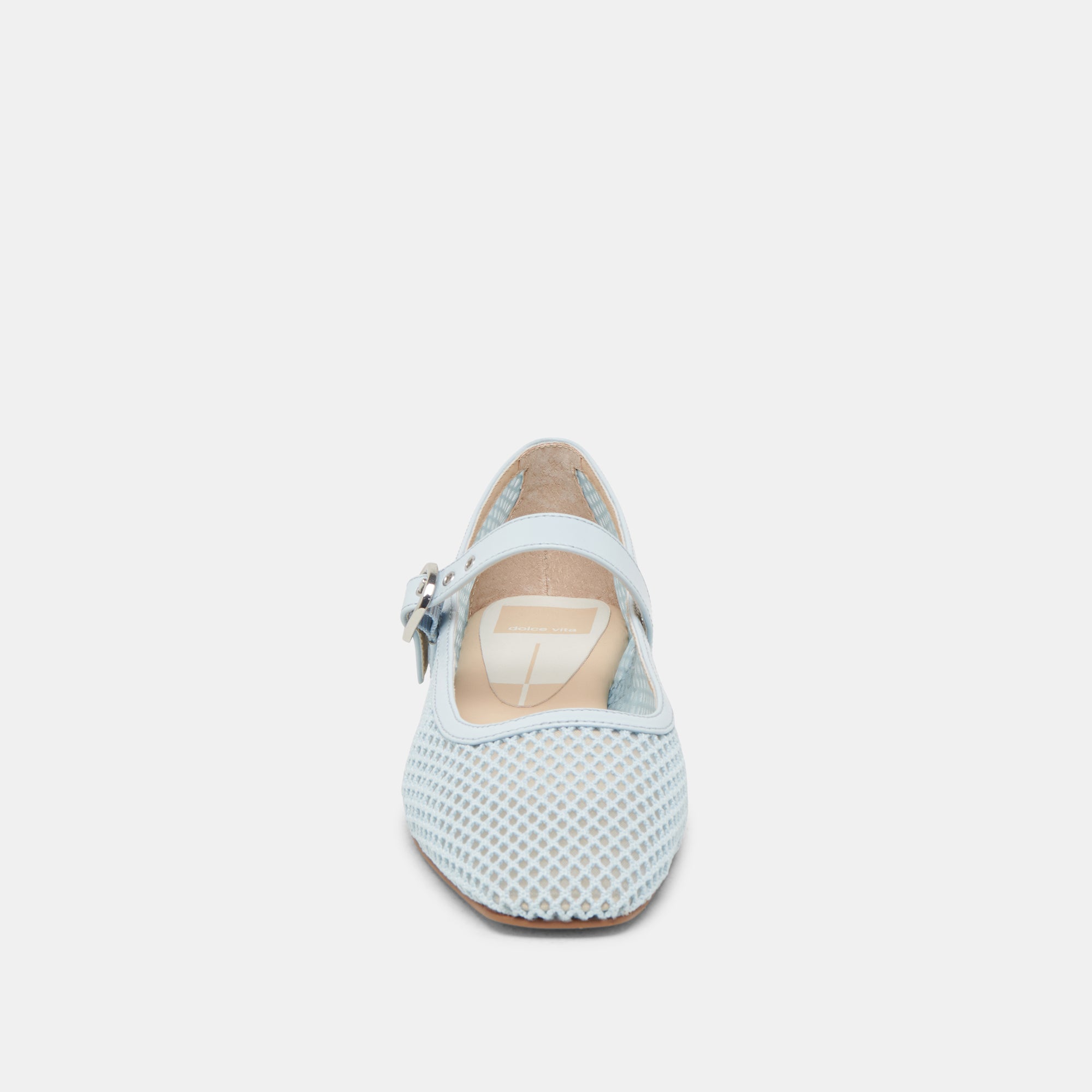 RODNI Women's Light Blue Mesh Ballet Flats - Comfortable Slip-On Shoes for Casual Wear, Office & Travel