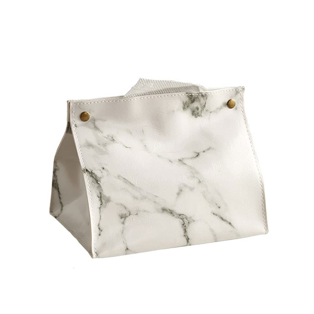 Premium Leather Tissue Box Cover - Creative Design for Home & Office - Desktop Napkin Holder for Living Room, Bedroom, or Workspace - Storage Box Organizer (Color: A) - Perfect for Home Decor & Gift Giving