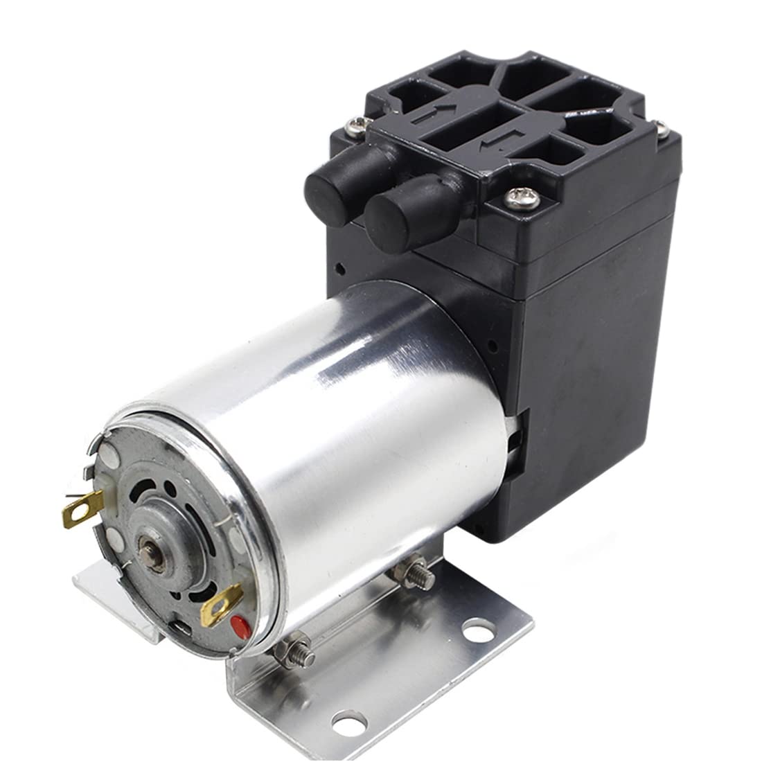Novara Z512-604-3000N 12V DC Mini Negative Pressure Vacuum Pump - 5L/Min Flow Rate, 65-120Kpa Air Pressure, Compact Design with Mounting Bracket - Ideal for Medical Devices, Laboratory Equipment & DIY Projects