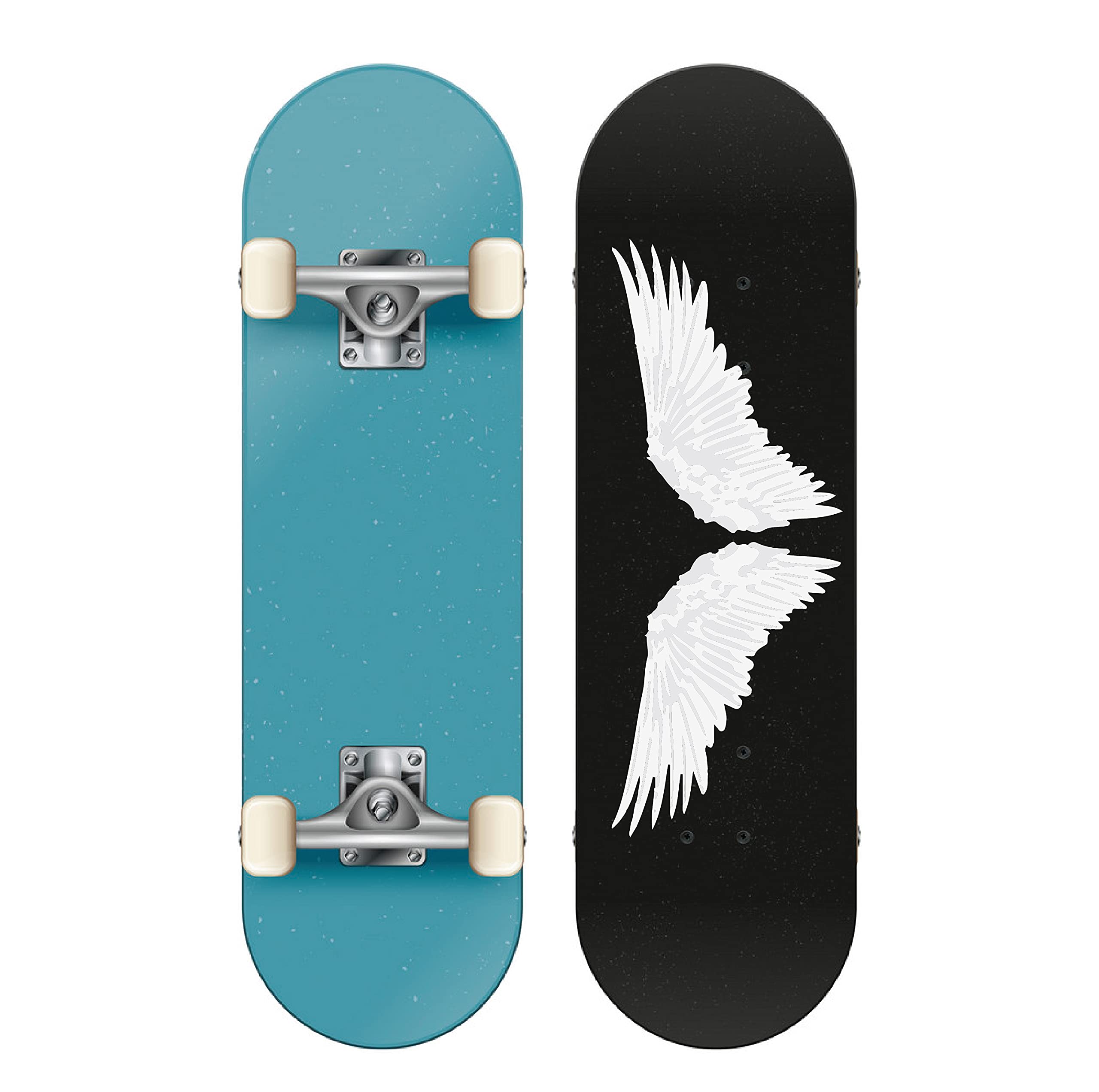 VVWV Flying Wings Skateboard Stickers - Waterproof Graffiti Decals for Skateboards, Cars, Bikes & Bicycles (Pack of 1) - Perfect for DIY Customization & Urban Street Style