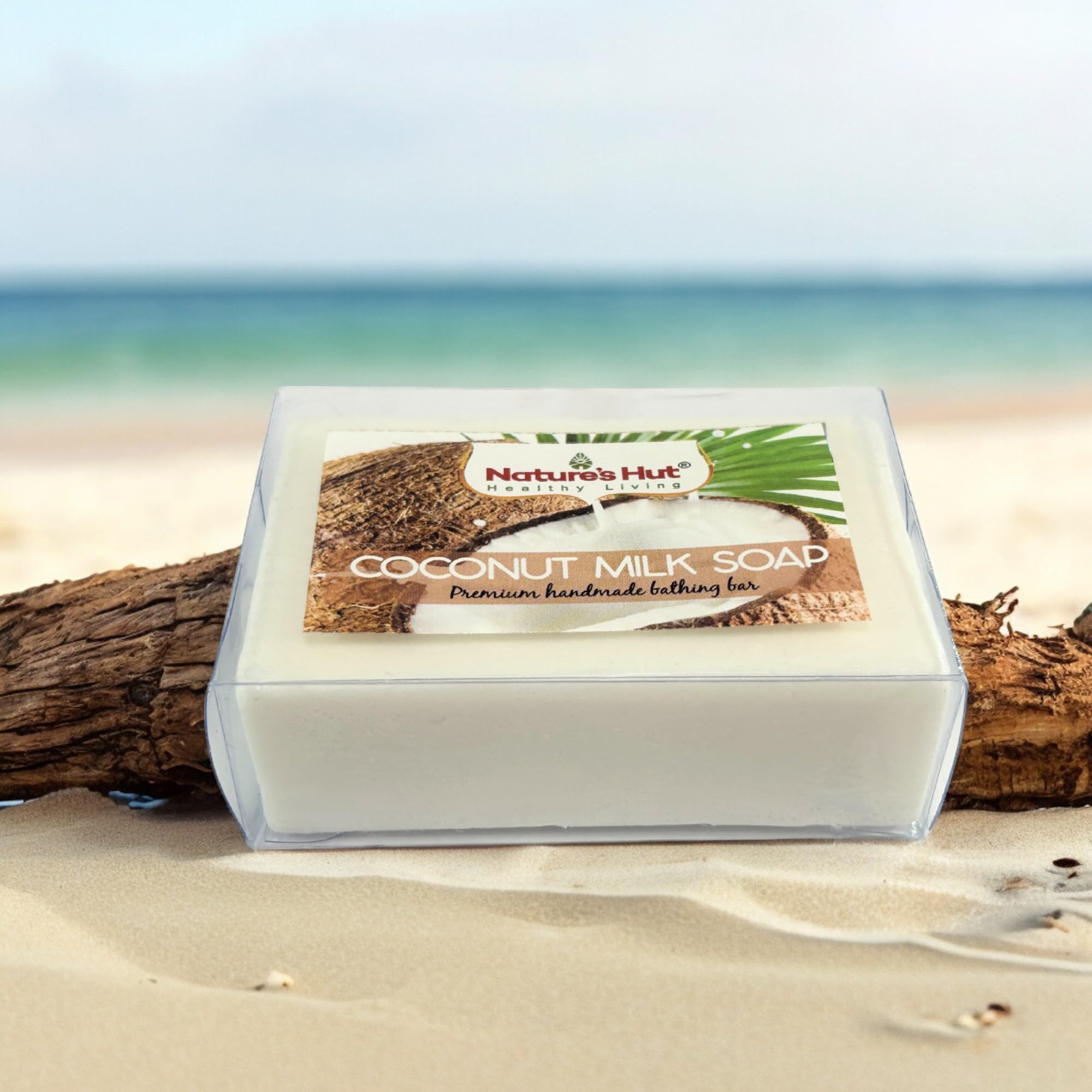 Organic Coconut Milk Soap Bar - Premium Natural Handmade Soap for Dry & Sensitive Skin (125g, Pack of 3) - Moisturizing Body Wash, Face Cleanser & Shower Soap for Daily Skincare Routine