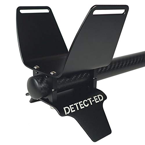 Carbon Fiber Upper & Lower Shaft for Minelab Equinox Metal Detector with Adjustable Arm Cuff - Lightweight Durable Design for Beach Hunting, Gold Prospecting & Treasure Hunting