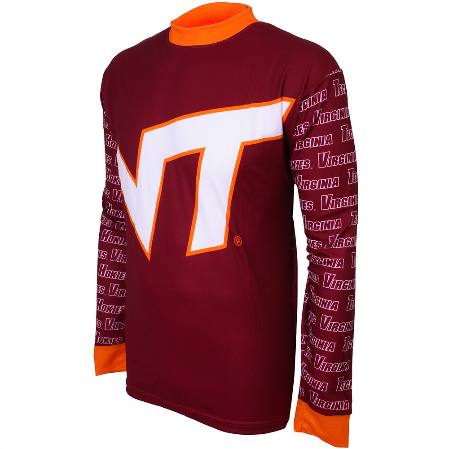 Virginia Tech Hokies Men's Mountain Bike Jersey - NCAA Officially Licensed Cycling Shirt for Mountain Biking & Outdoor Adventures