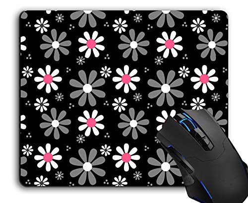 Cute Pink And Black Girly Mod Daisies