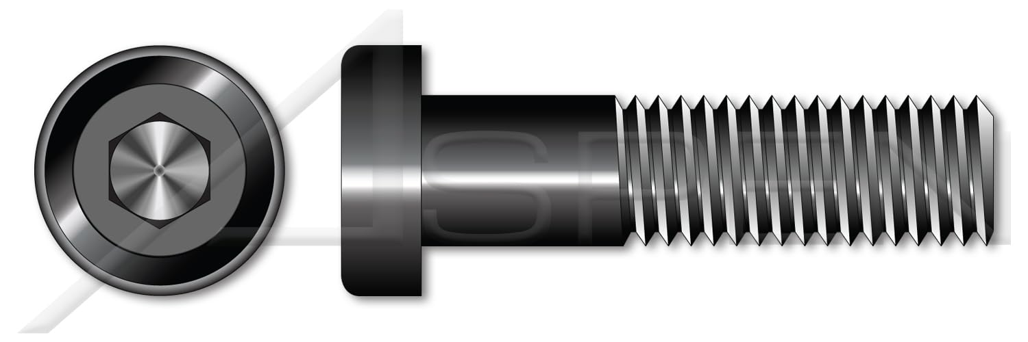 25 Pcs M6-1.0 x 70mm DIN 7984 Low Head Hex Socket Cap Screws - Class 8.8 Steel Plain - for Furniture, Machinery, and DIY Projects
