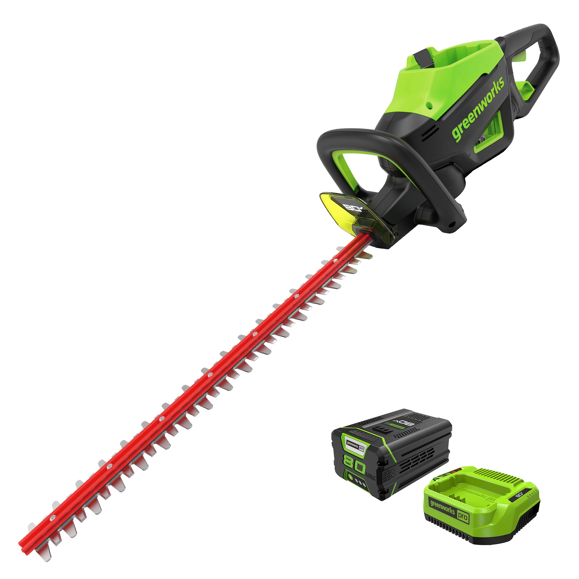 80V 26-Inch Cordless Battery Hedge Trimmer - 1.1 Inch Cutting Capacity, 3200 SPM, with 2.0Ah Battery & Fast Charger - Perfect for Home Garden Landscaping and Yard Maintenance