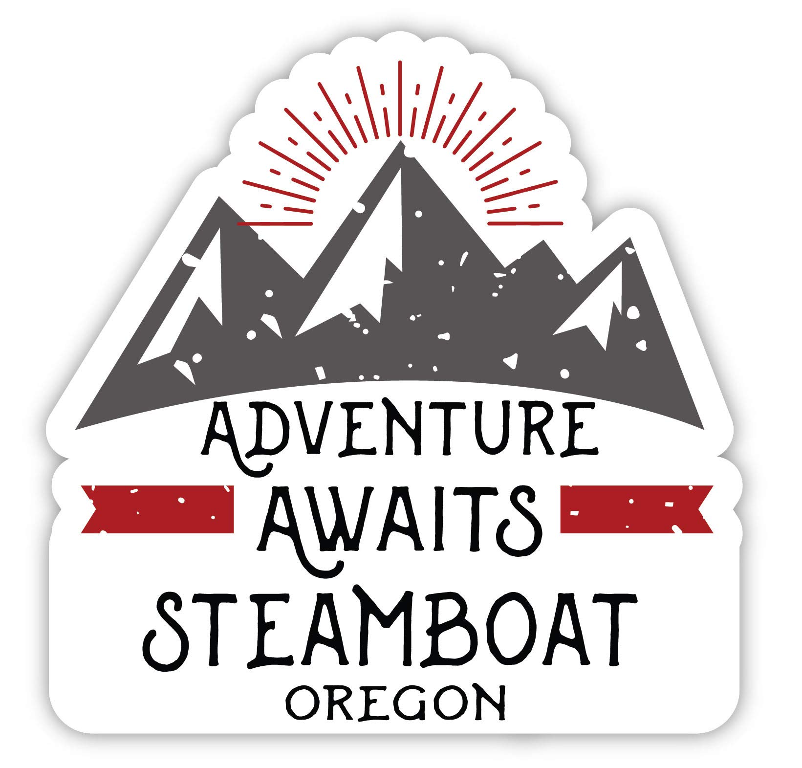 Steamboat Oregon Souvenir 4-Inch Fridge Magnet - Adventure Awaits Design - Perfect for Travel Memories, Home Decor & Gift Giving
