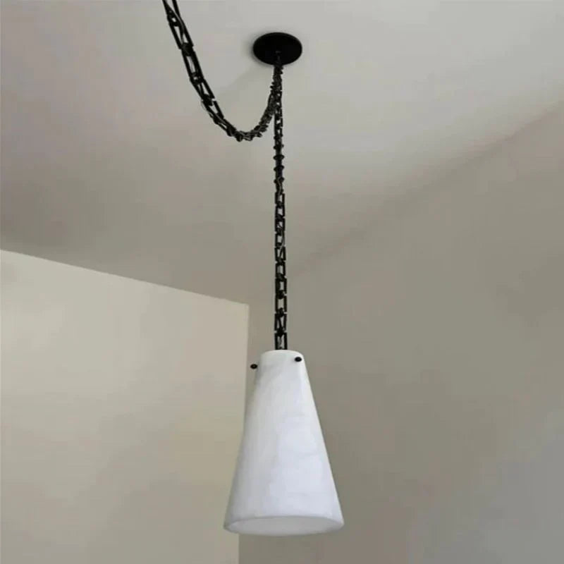 Cassie Alabaster Marble Modern 3-Light Pendant Light Fixture - Elegant Dining Room, Kitchen Island or Entryway Lighting