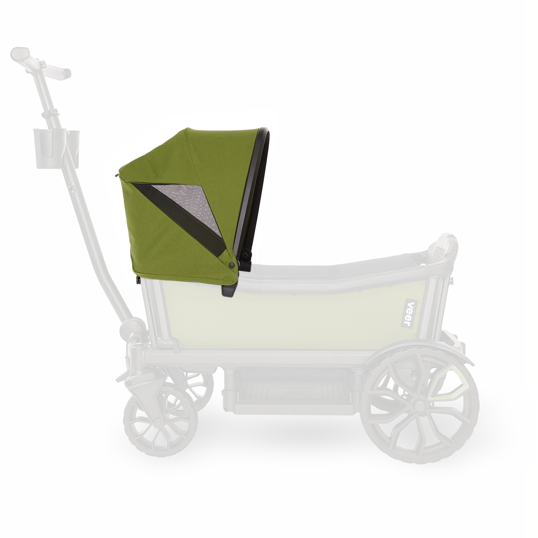 Veer Cruiser XL Custom Retractable Canopy - Adjustable Sun Shade for Strollers, Baby Carriers & Outdoor Gear - Perfect for Beach, Park and Family Outings