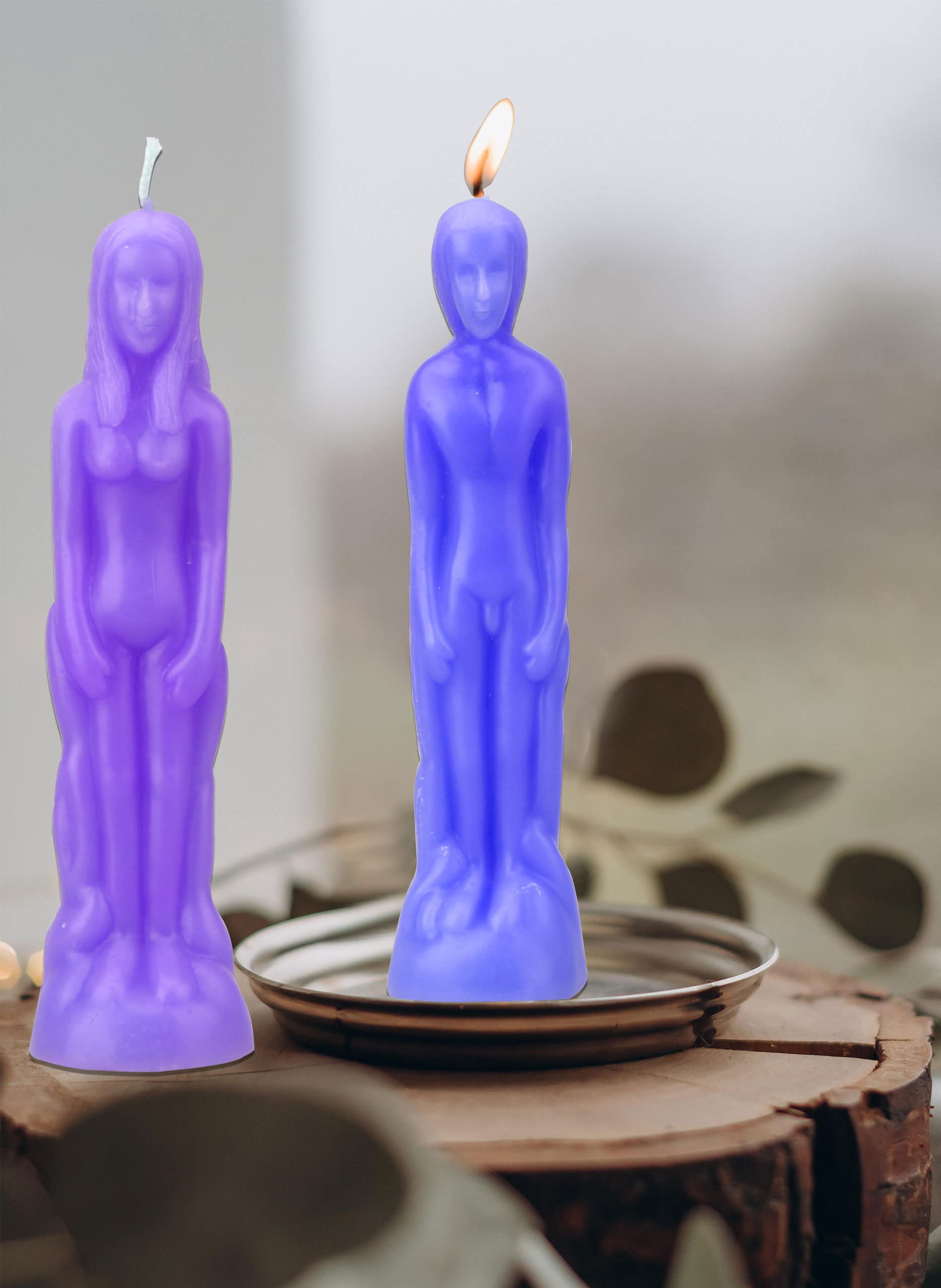 MILIVIXAY 2PCS Silicone Body Candle Molds for Candle Making - Human Shaped Candle Molds for DIY, Home Decor, Spa & Romantic Gifts