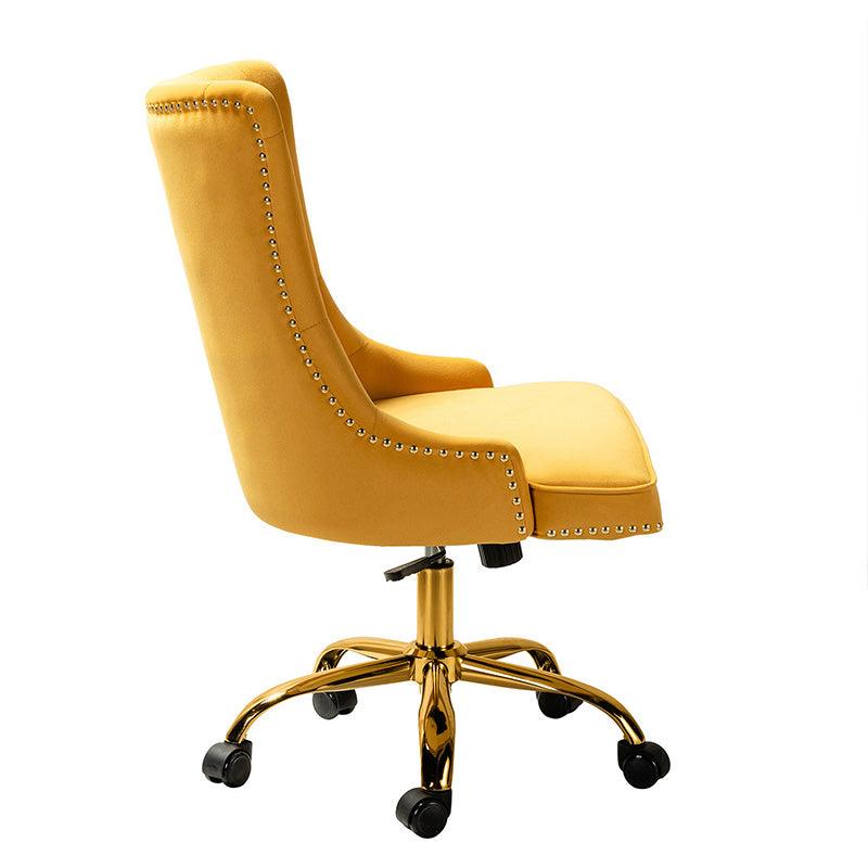 Adega Velvet Adjustable Office Chair - Ergonomic Desk Chair with Lumbar Support for Home Office, Gaming & Workspace - Comfortable Swivel Computer Chair for Long Hours Sitting