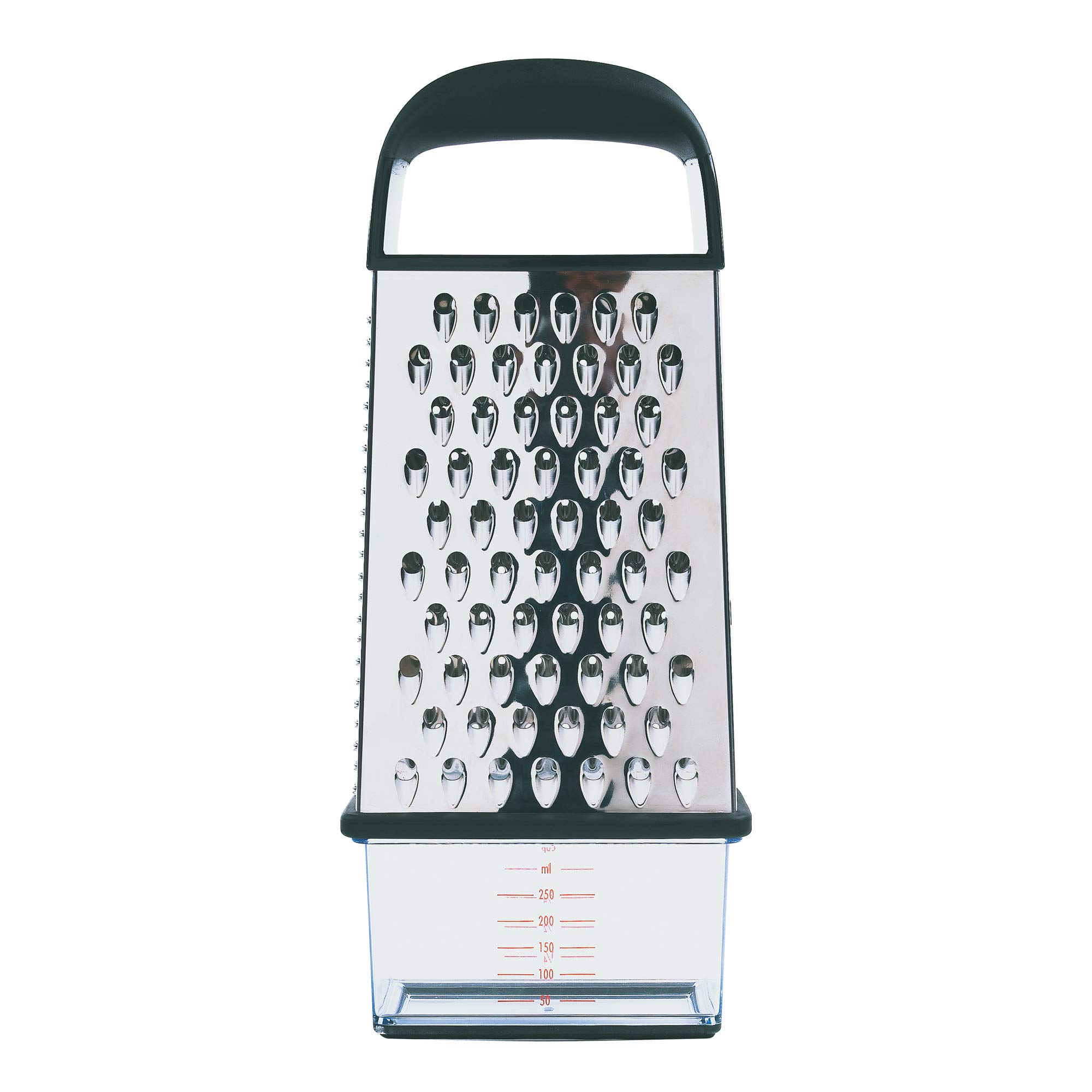 OXO Good Grips Stainless Steel 4-Sided Box Grater - Perfect for Cheese, Vegetables & Zesting - Kitchen Essential for Grating, Shredding & Slicing