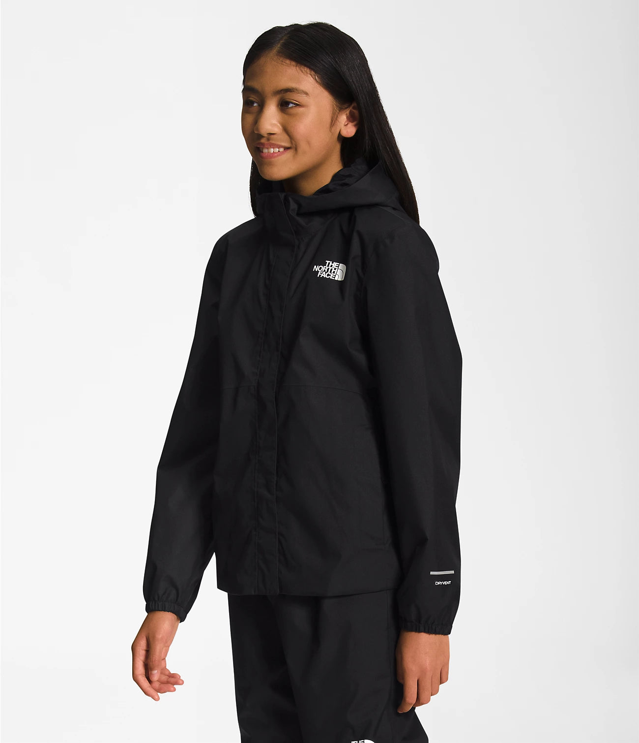 Antora Waterproof Rain Jacket for Girls - Lightweight Windproof Hooded Coat for Outdoor Activities, School & Play - NF0A82TB