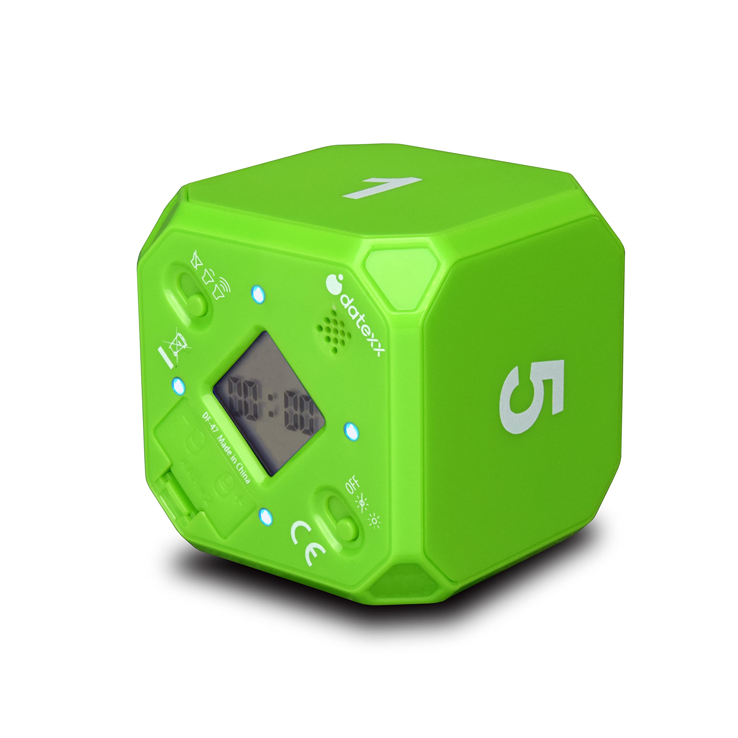 TimeCube Plus Preset Timer with Silent LED Alarm - 1,5,10,15 Minute Countdown Clock for Classroom, Office, Kitchen & Homeschool | Green Digital Timer for Kids & Adults | Perfect for Cooking, Studying & Productivity Tasks