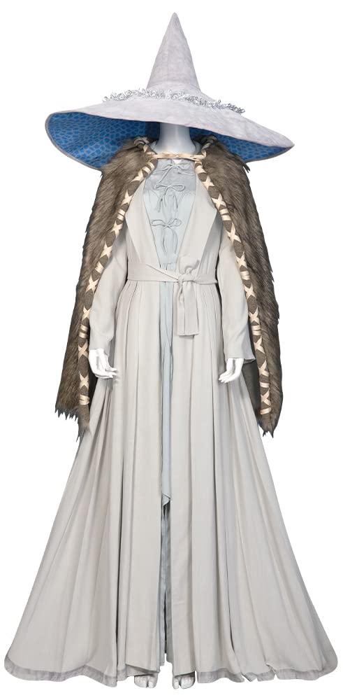 Elden Ring Cosplay Costume for Women - Melina & Ranni The Witch Outfit with Shirt, Cape & Hat | Halloween, Anime Conventions & Gaming Events Costume