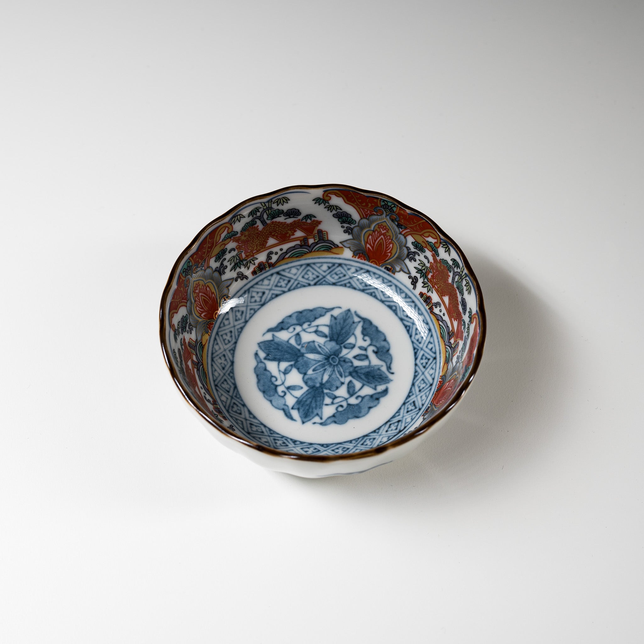 Somenishiki Dragon Small Serving Bowl 10cm - Japanese Ceramic Rice Bowl for Sushi, Soy Sauce, and Side Dishes - Perfect for Home Dining and Asian Cuisine