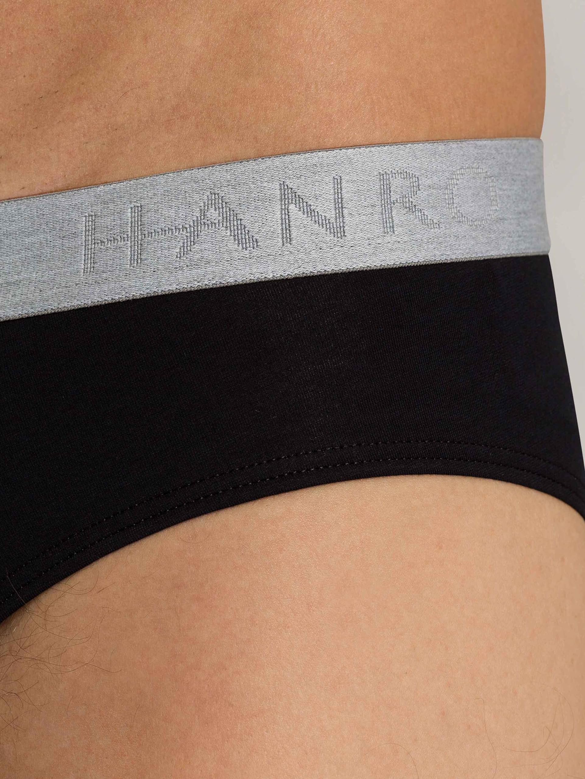 Hanro Men's Cotton Essentials 2-Pack Brief - Soft Comfortable Underwear for Everyday Wear | Perfect for Work, Gym & Travel