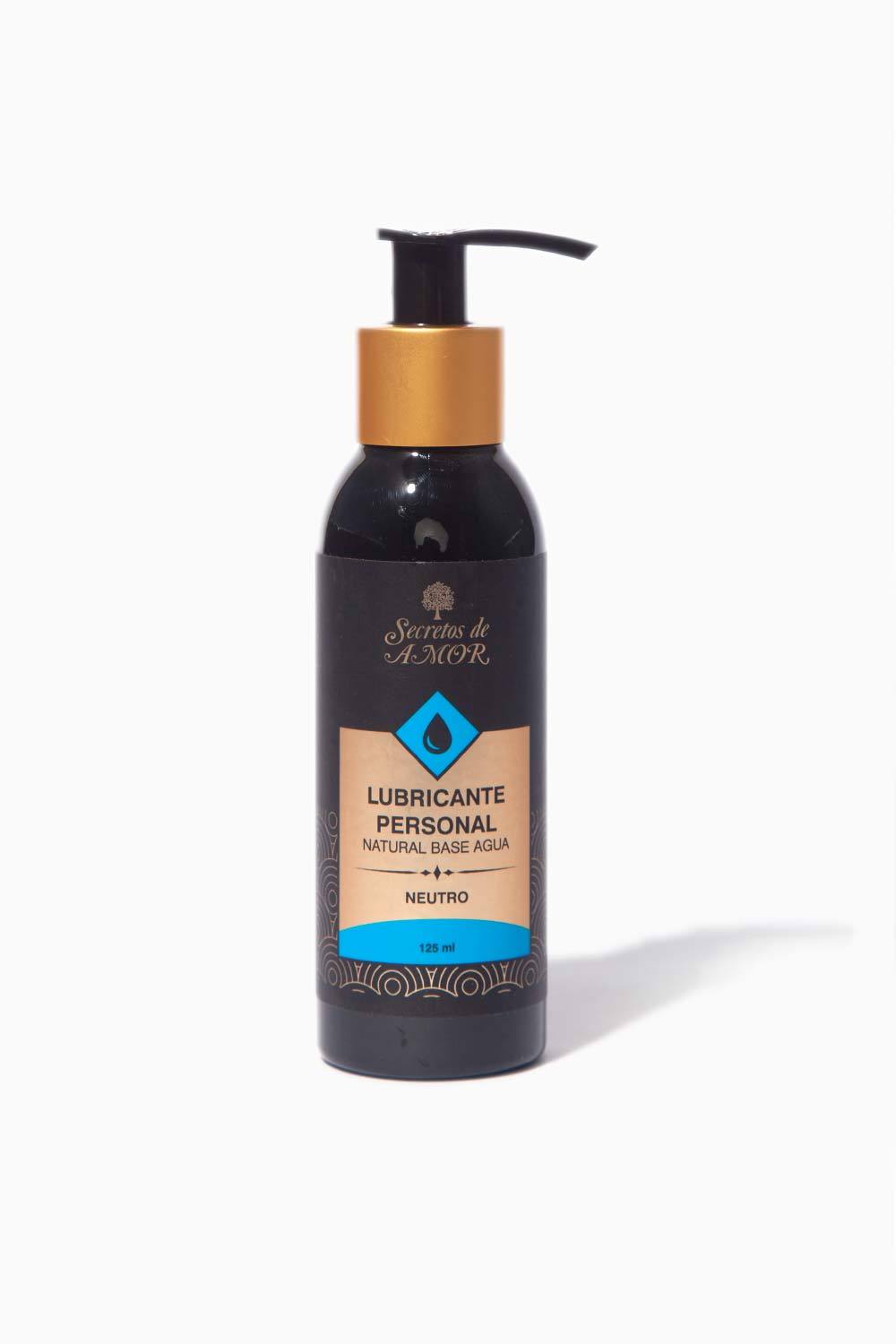 SECRETOS DE AMOR Water-Based Neutral Lubricant 125ml - Long-Lasting & Hypoallergenic for Couples' Intimate Moments