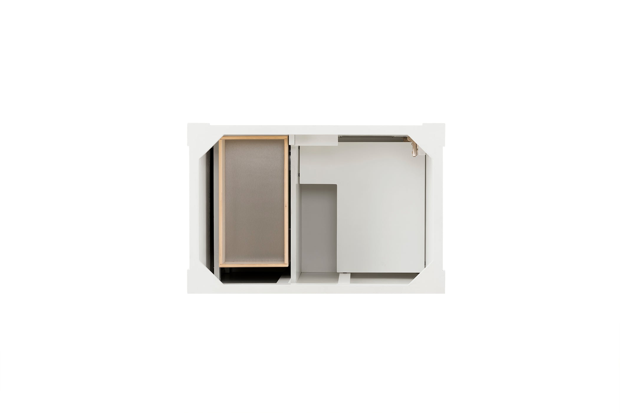 Brookfield 36-Inch Bright White Single Bathroom Vanity with Sink - Modern Bathroom Storage Solution for Small Spaces & Powder Rooms