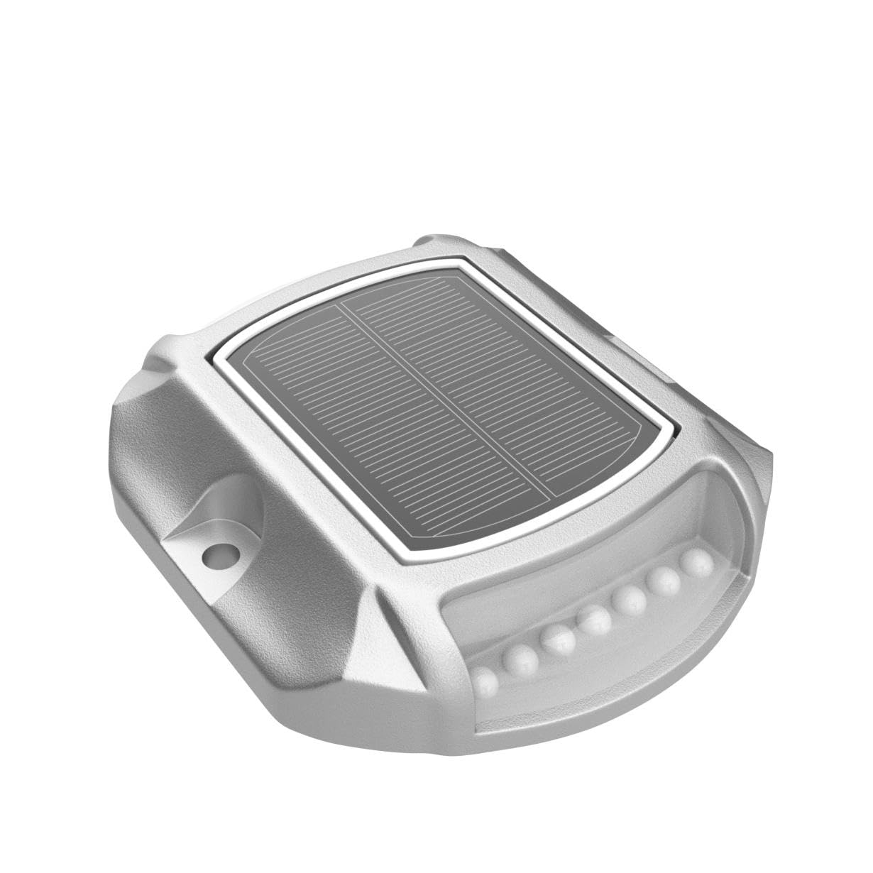VOLISUN 12 Pack Solar Driveway Lights - 2 Color Changing LED Solar Powered Waterproof Outdoor Step Lights for Driveway, Sidewalk, Pathway - Perfect for Home Security and Nighttime Safety