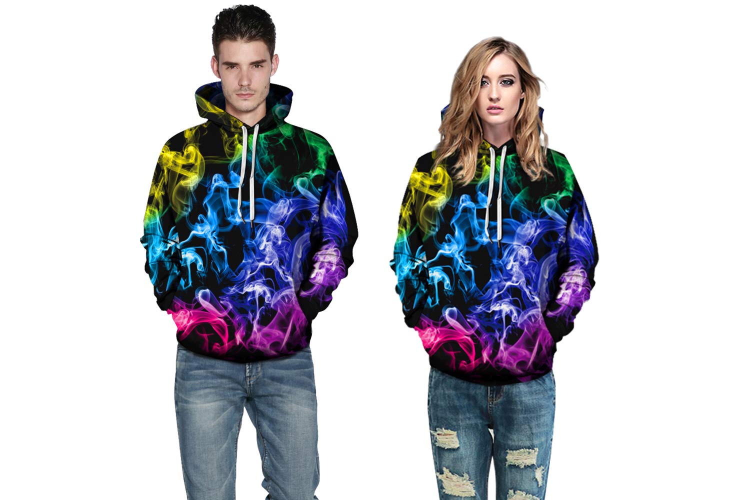 Unisex 3D Print Graphic Hooded Sweatshirt with Pocket for Men & Women - Casual Streetwear for Everyday Comfort