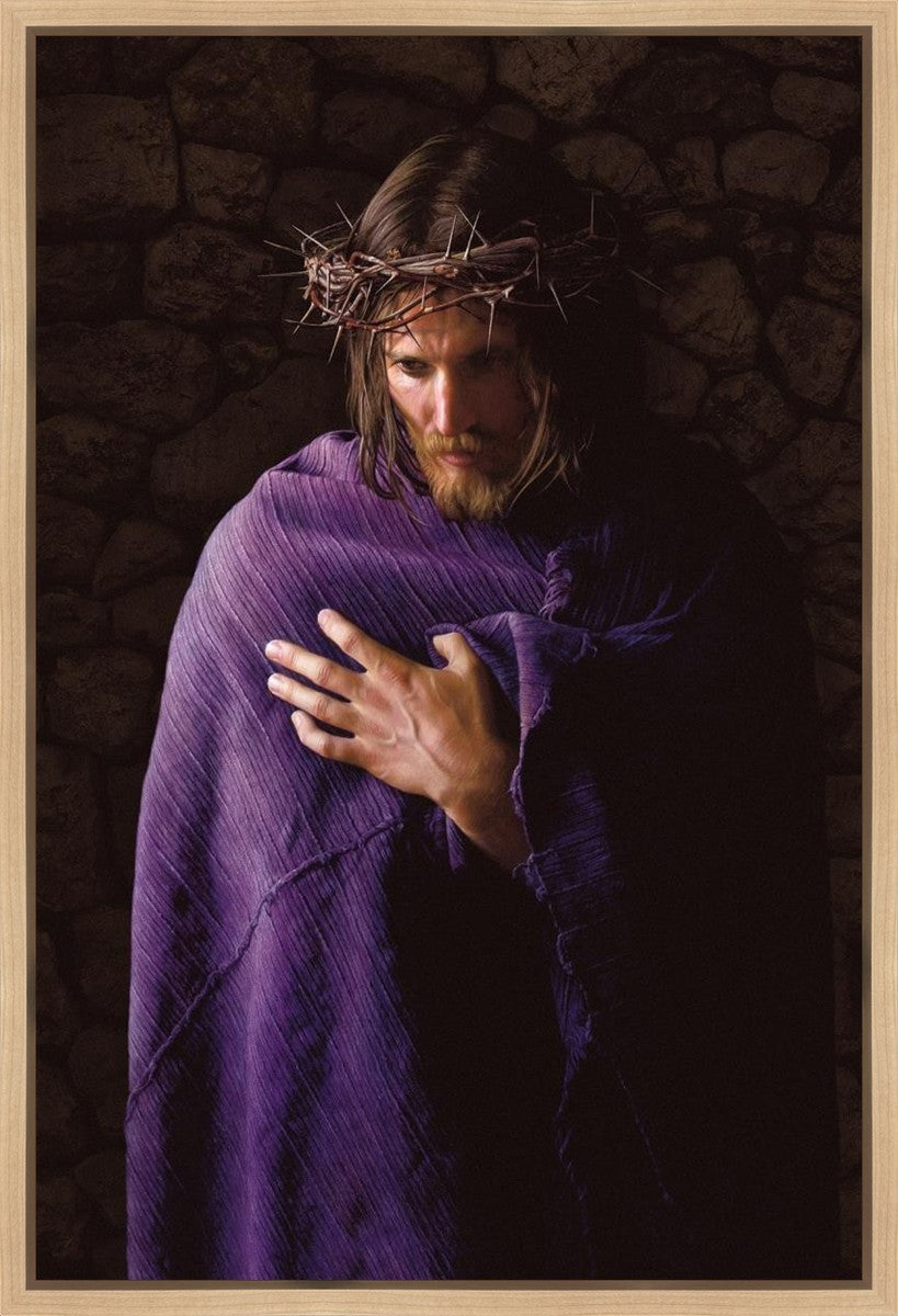 Behold the Man Gallery Wrap Canvas Art - Religious Wall Decor for Home, Church & Office - Perfect for Living Room, Bedroom & Sacred Spaces