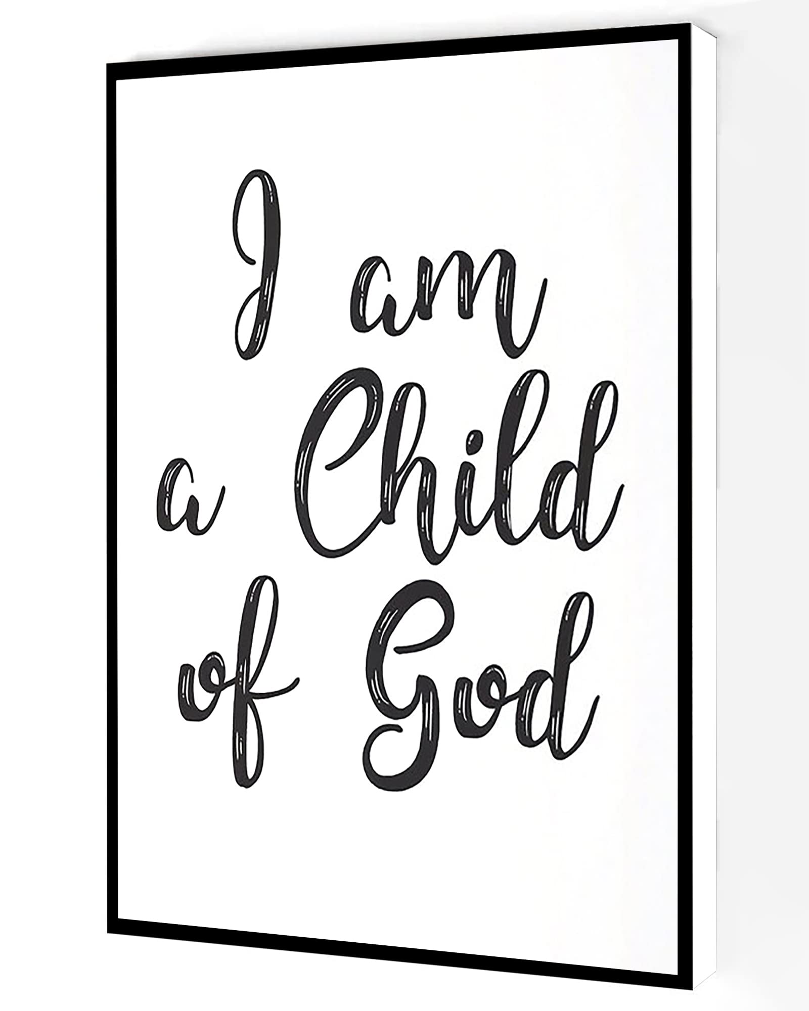 Child of God Canvas Wall Art - Bible Verse Print for Home & Office Decor