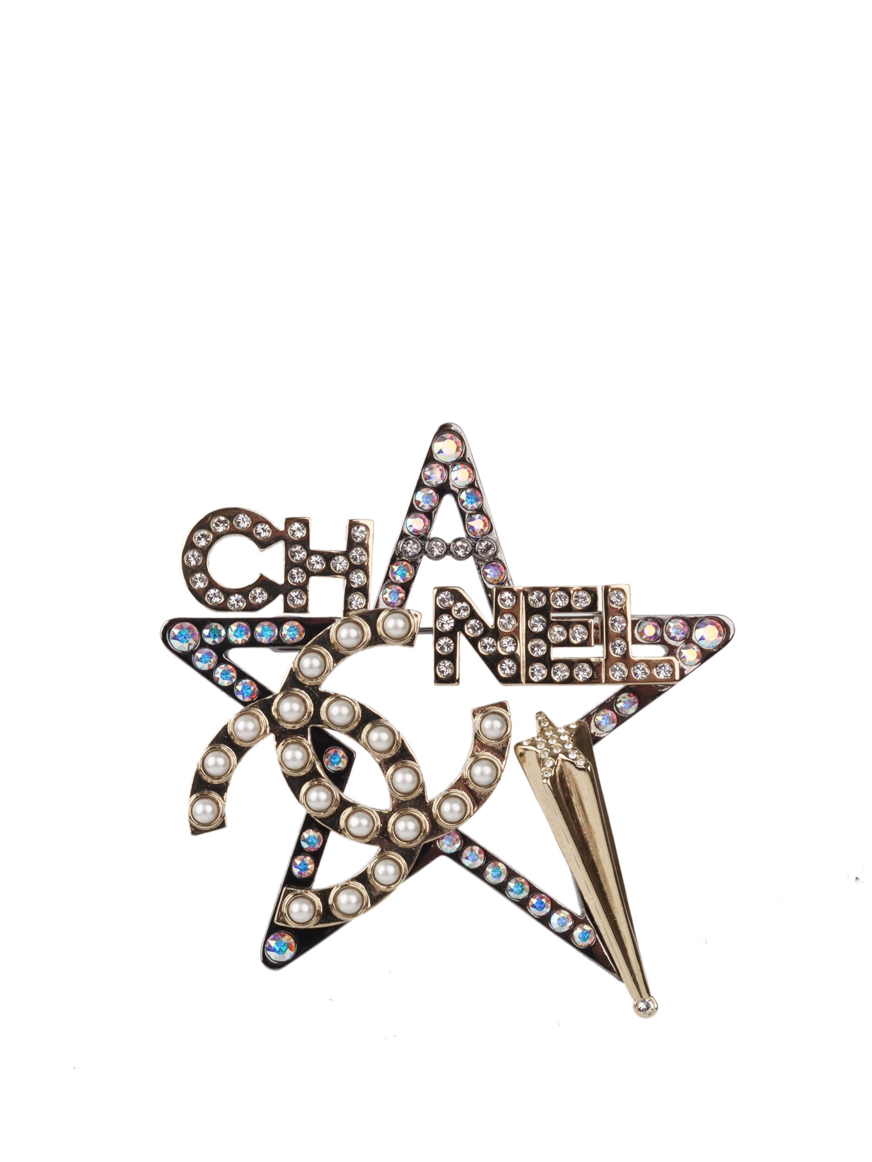Chanel Star Brooch - Elegant Fashion Accessory for Women | Perfect for Dresses, Jackets & Special Occasions