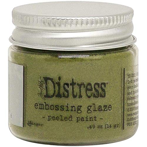 Tim Holtz Distress Embossing Glaze - Peeled Paint Effect for Card Making, Scrapbooking & DIY Crafts - Acid-Free Water-Based Embossing Powder for Paper Projects