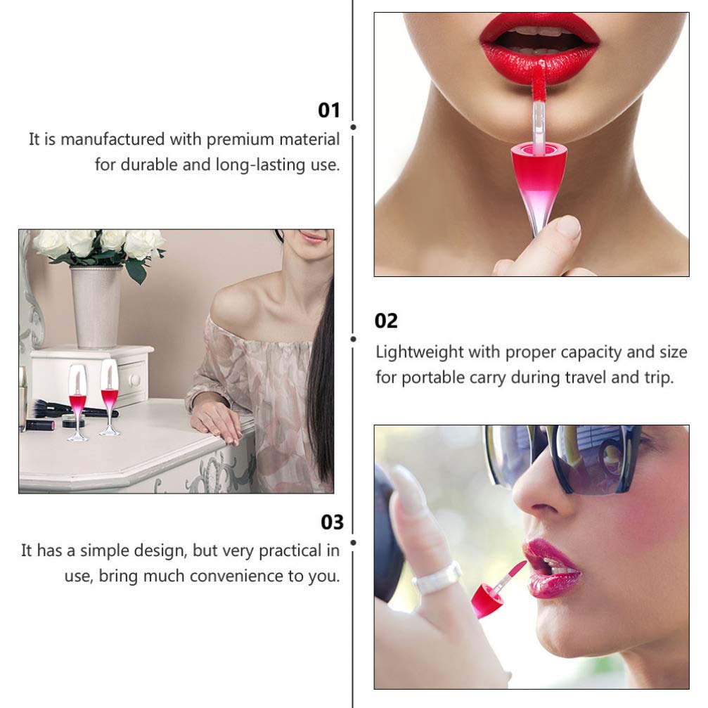 10pcs Red Refillable Lip Gloss Tubes - DIY Cosmetic Containers for Women & Girls - Perfect for DIY Makeup & Travel