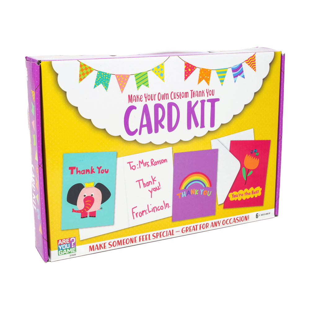 AreYouGame Creative Thank You Card Making Kit - Complete DIY Craft Set for Handmade Greeting Cards | Perfect for Holidays, Birthdays & Special Occasions
